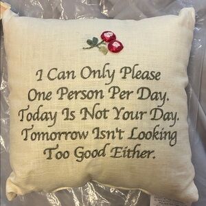 Decorative Pillow with Red Berries